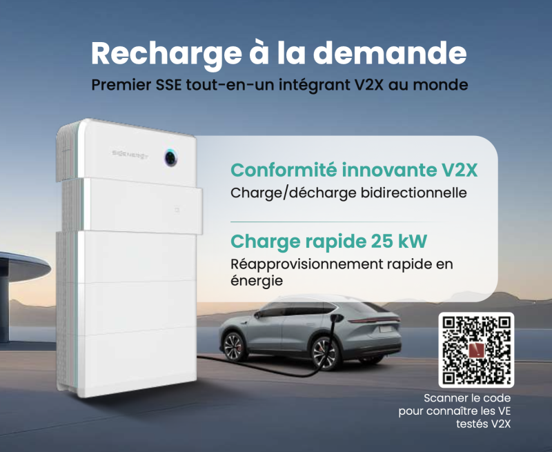 Le chargeur SigenStor EVDC 25kW est-il prêt pour la recharge bidirectionnelle V2X à Albi dans le Tarn (81) ?