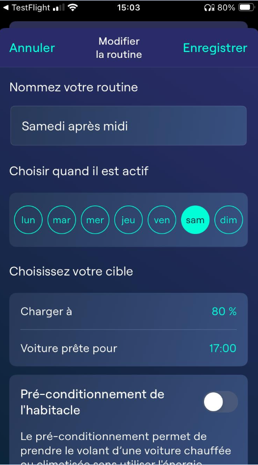 Comment configurer le mode de recharge de ma borne électrique Ohme ePod S sur l’application Ohme à Toulouse (31) ?